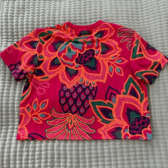 Adidas x FARM Rio collaboration Multicolor Floral Short Sleeve Top - Picture 4 of 6
